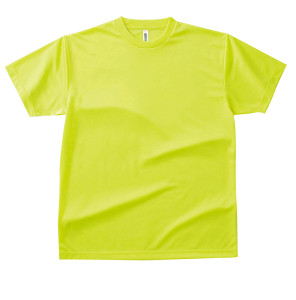 ドライTシャツ蛍光イエロー