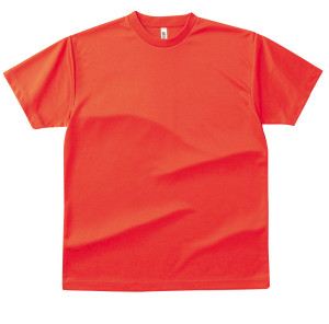 ドライTシャツ蛍光オレンジ