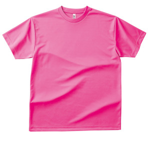 ドライTシャツ蛍光ピンク
