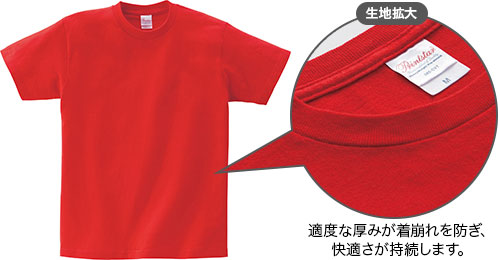 定番Tシャツの生地・仕様