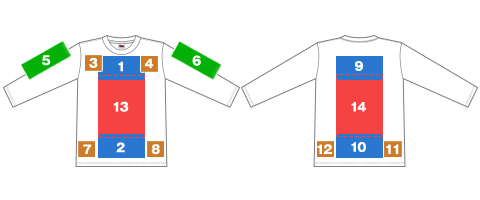 シルクプリントのプリント可能範囲