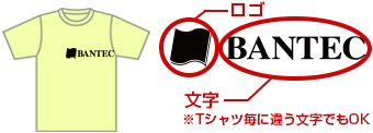 ロゴと文字を入れる場合